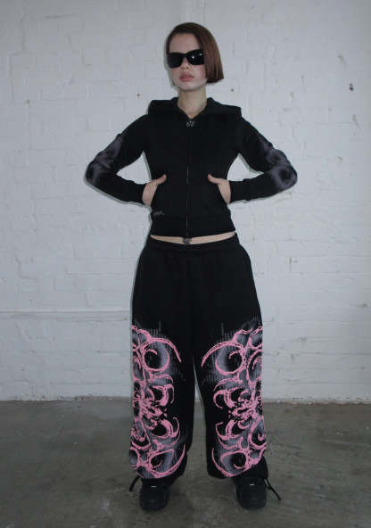 EUPHORIA PUFF PRINT OVERSIZED SET-Coordom