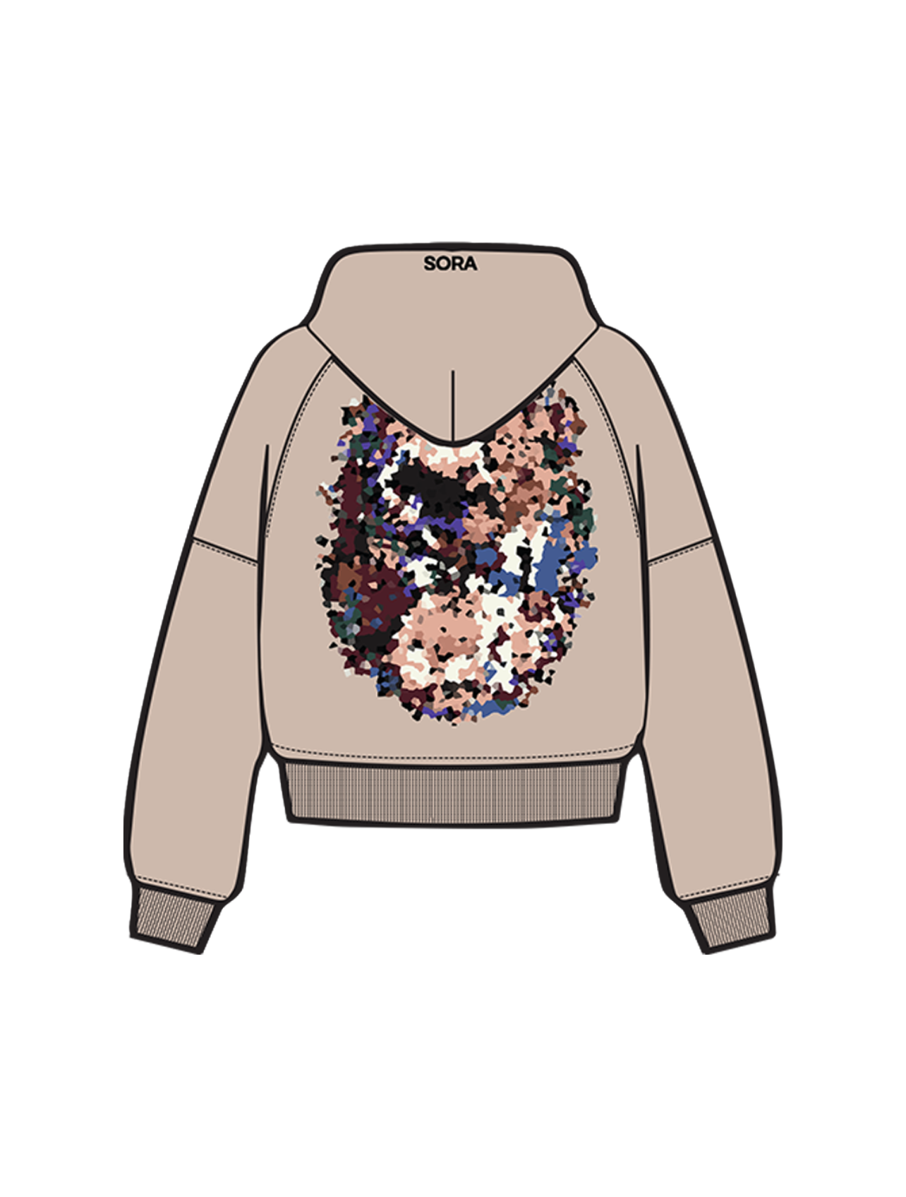 Hero's Path Hoodie Beige-Coordom