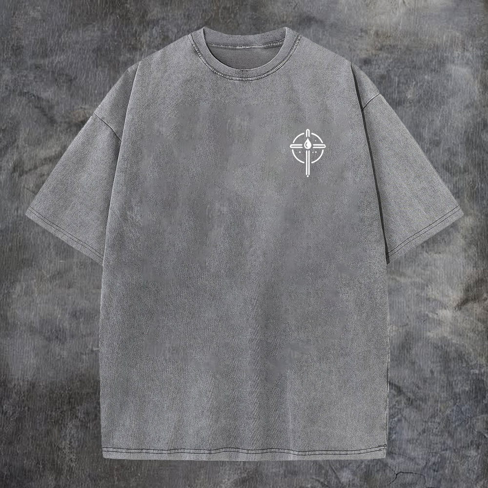 Be Salty Stay Lil Printed Men's Washed Tee-Coordom