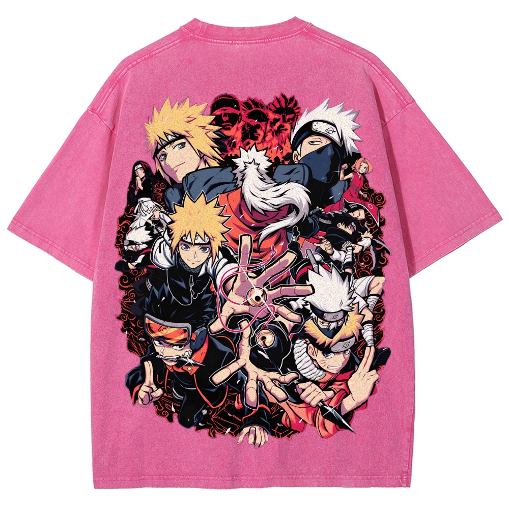 Naruto Unisex Fit Washed T-Shirt 2507030098-Coordom