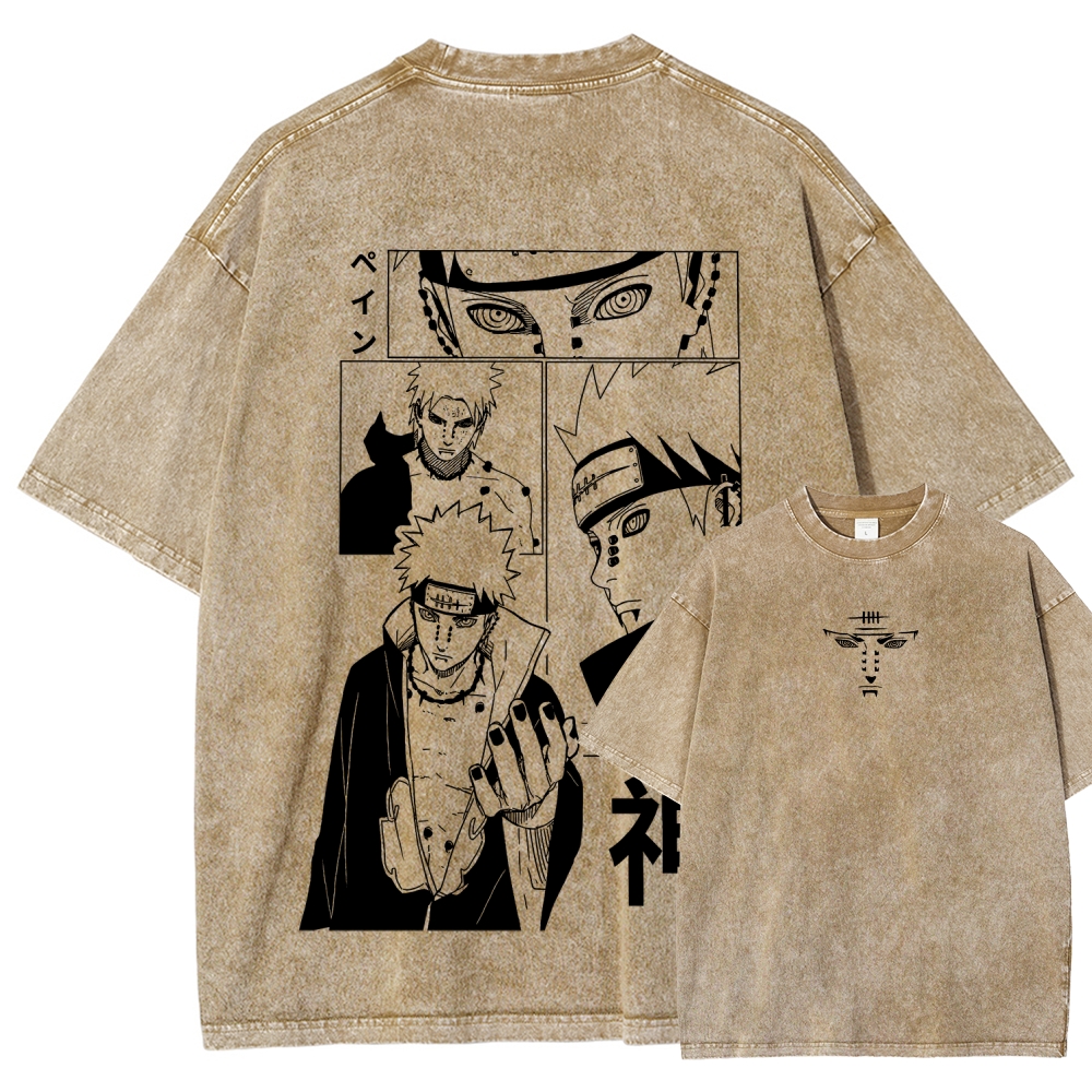 Naruto Unisex Fit Washed T-Shirt 2509012213-Coordom