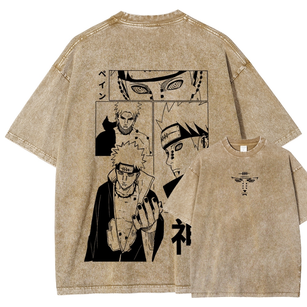 Naruto Unisex Fit Washed T-Shirt 2509012213-Coordom