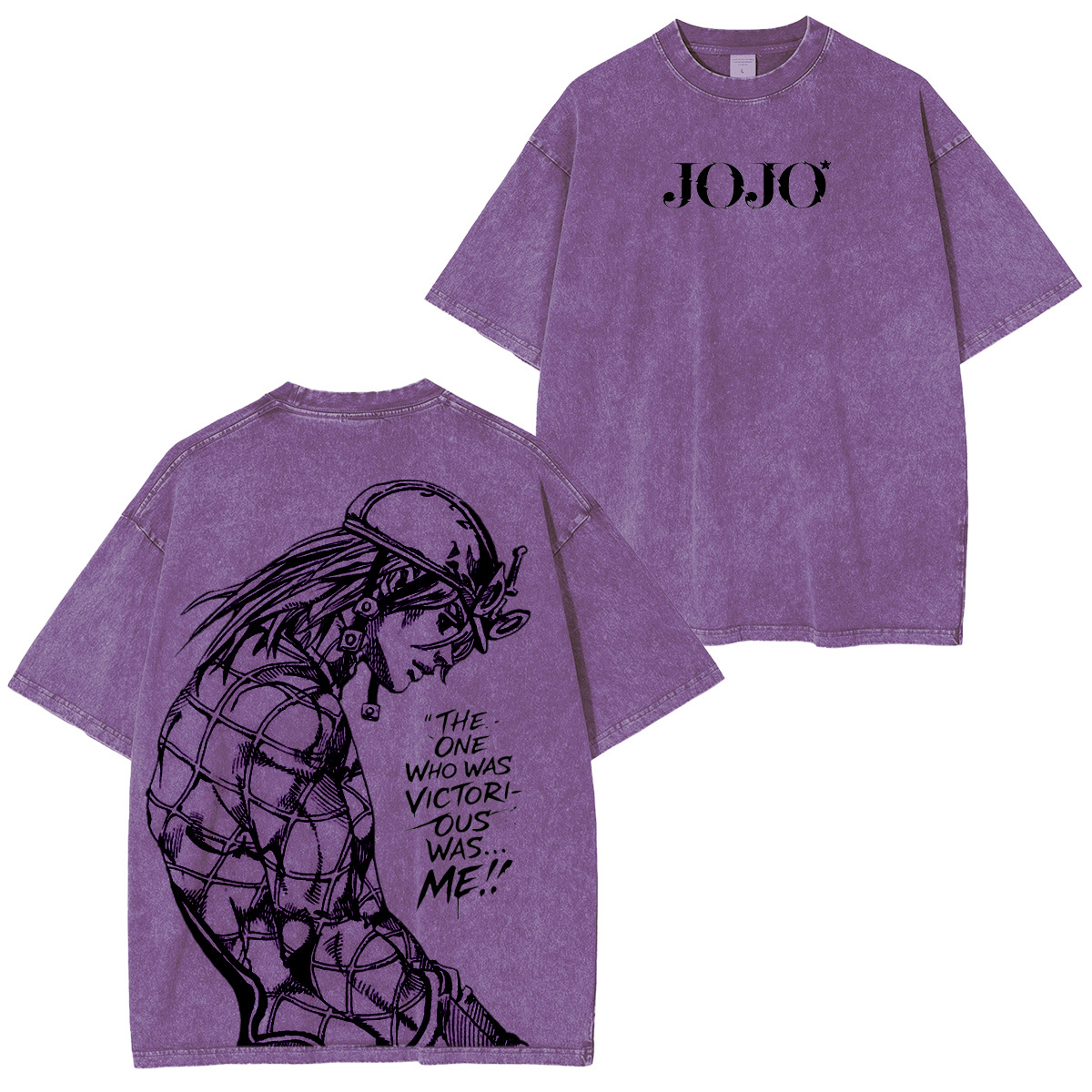 JoJo's Bizarre Adventure Vintage washed T-shirt-Coordom