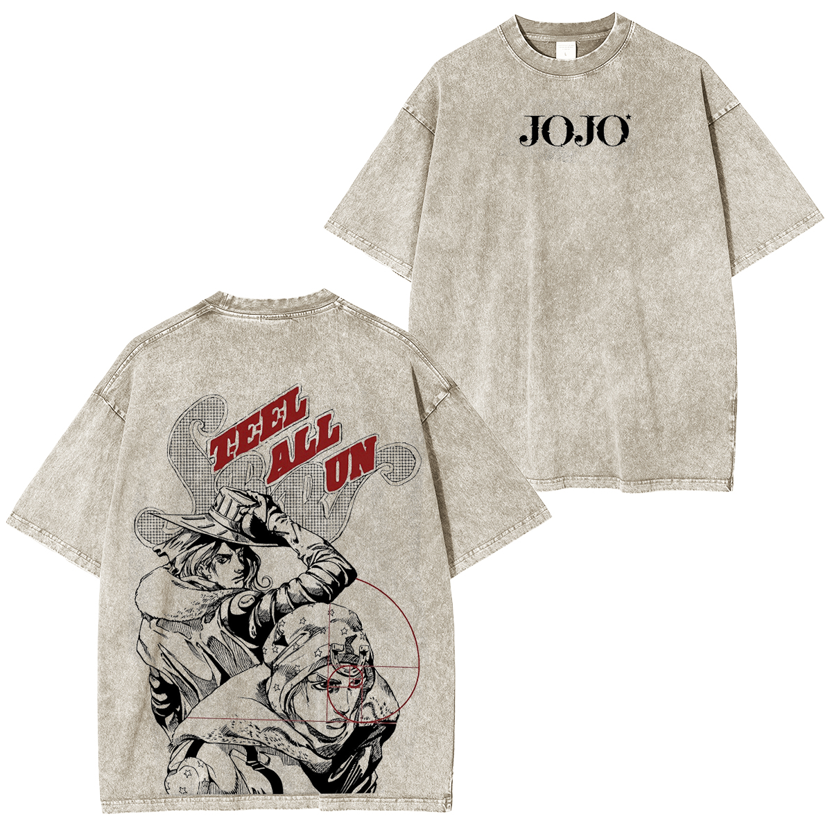 JoJo's Bizarre Adventure Washed T-shirt/Crewneck/Hoodie-Coordom