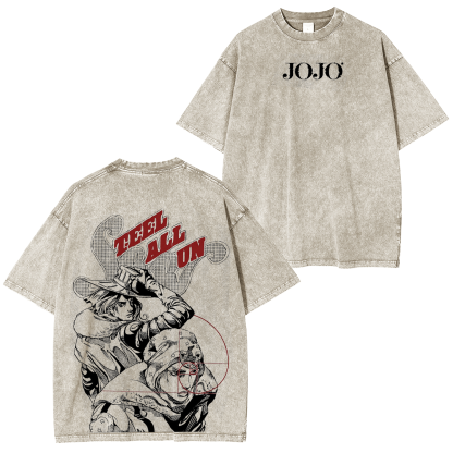 JoJo's Bizarre Adventure Washed T-shirt/Crewneck/Hoodie-Coordom
