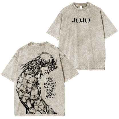 JoJo's Bizarre Adventure Vintage washed T-shirt-Coordom