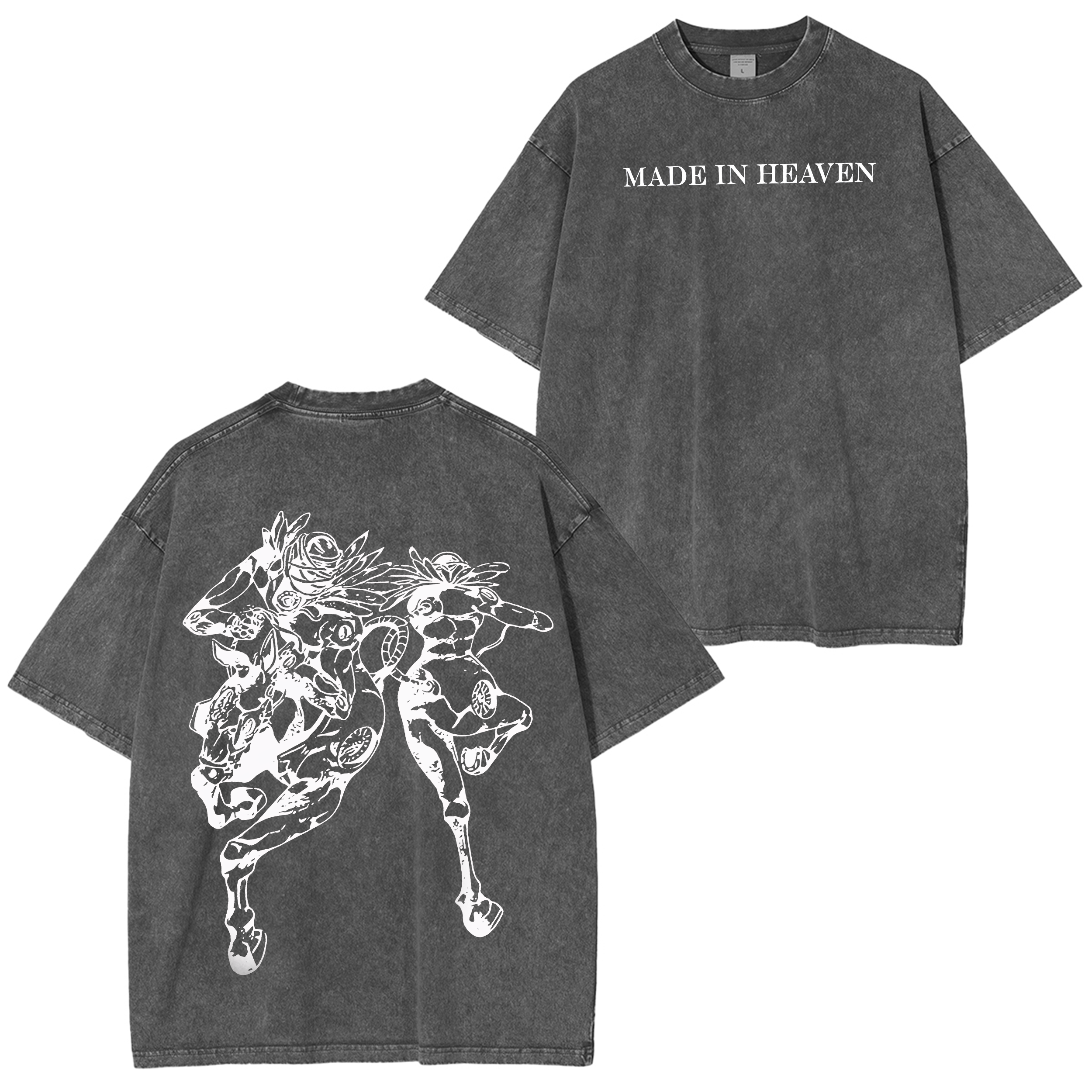 JoJo's Bizarre Adventure: Steel Ball Run Vintage Unisex Washed T-Shirt-Coordom