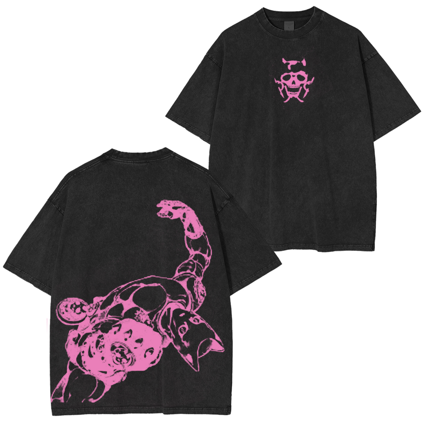 Jojo's Bizarre Adventure Killer Queen Vintage Unisex Washed T-Shirt-Coordom