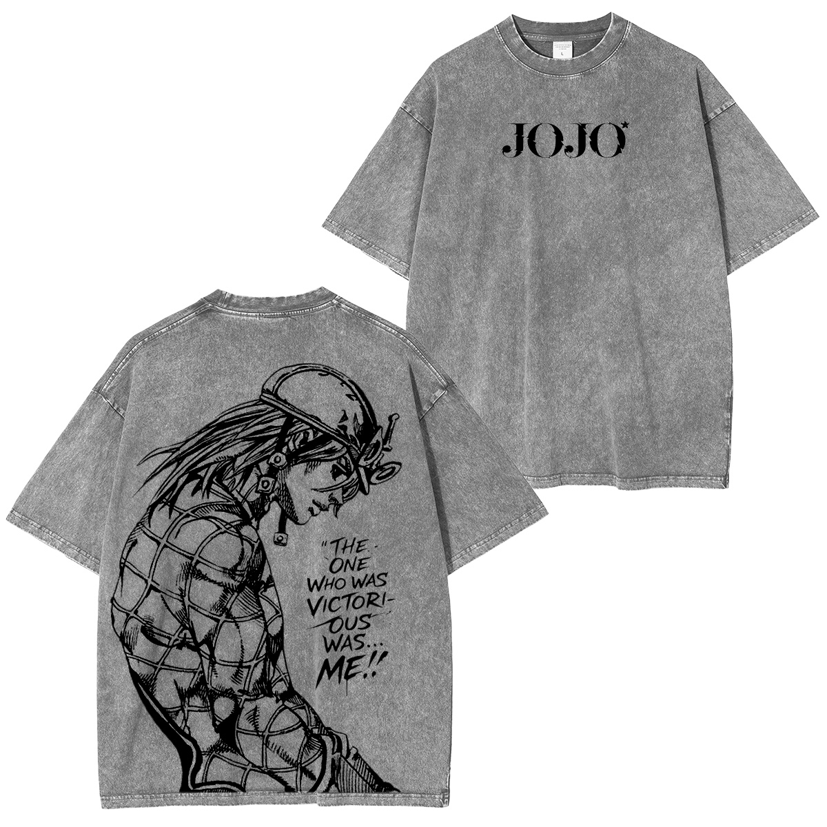 JoJo's Bizarre Adventure Vintage washed T-shirt-Coordom