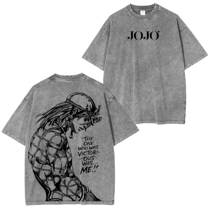 JoJo's Bizarre Adventure Vintage washed T-shirt-Coordom