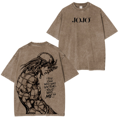 JoJo's Bizarre Adventure Vintage washed T-shirt-Coordom