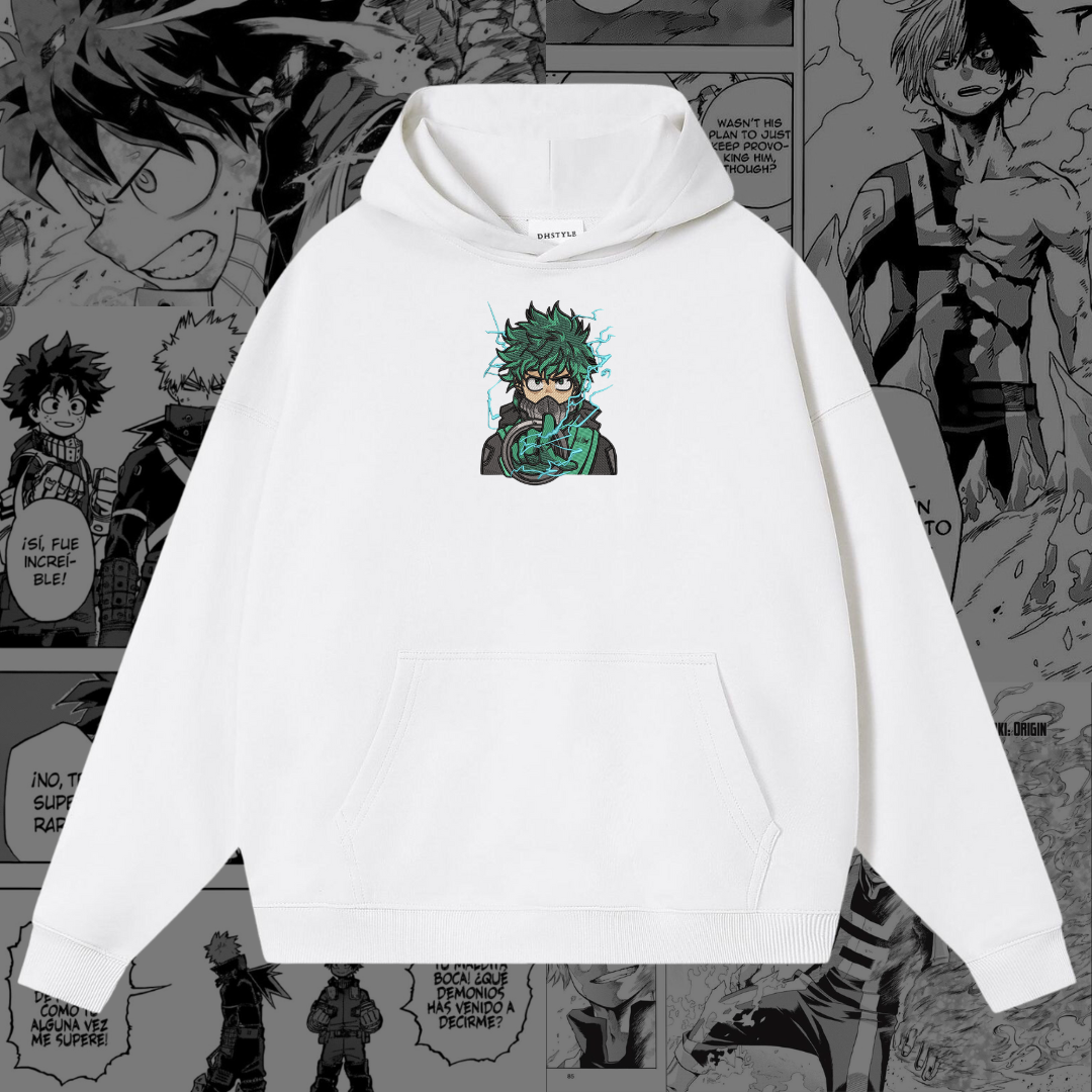 Midoriya Embroidered Hoodie | My Hero Academia Inspired-Coordom