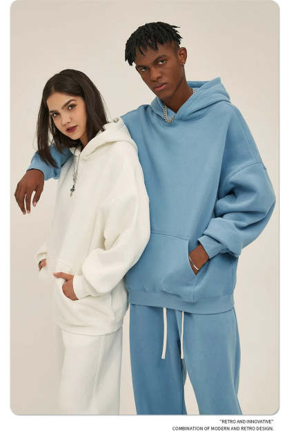 Cortez Blank Hoodie|Streetwear Oversized Vintage Casual Wear-Coordom