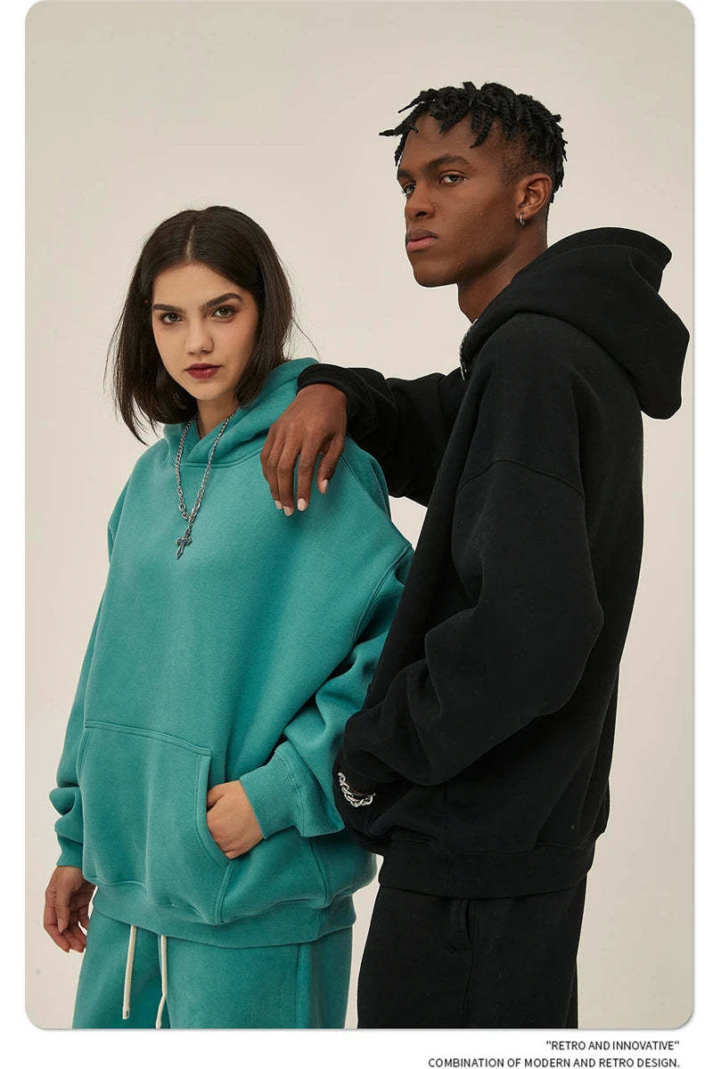 Cortez Blank Hoodie|Streetwear Oversized Vintage Casual Wear-Coordom
