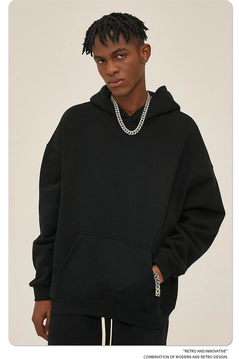 Cortez Blank Hoodie|Streetwear Oversized Vintage Casual Wear-Coordom