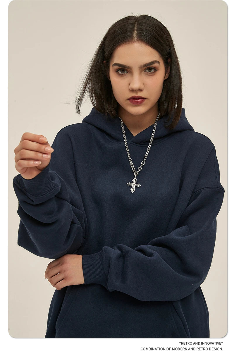 Cortez Blank Hoodie|Streetwear Oversized Vintage Casual Wear-Coordom