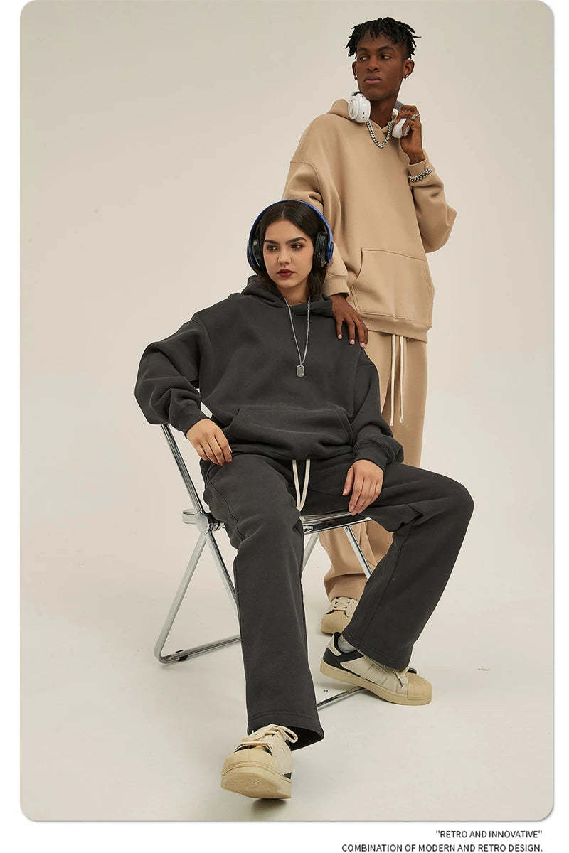 Cortez Blank Hoodie|Streetwear Oversized Vintage Casual Wear-Coordom