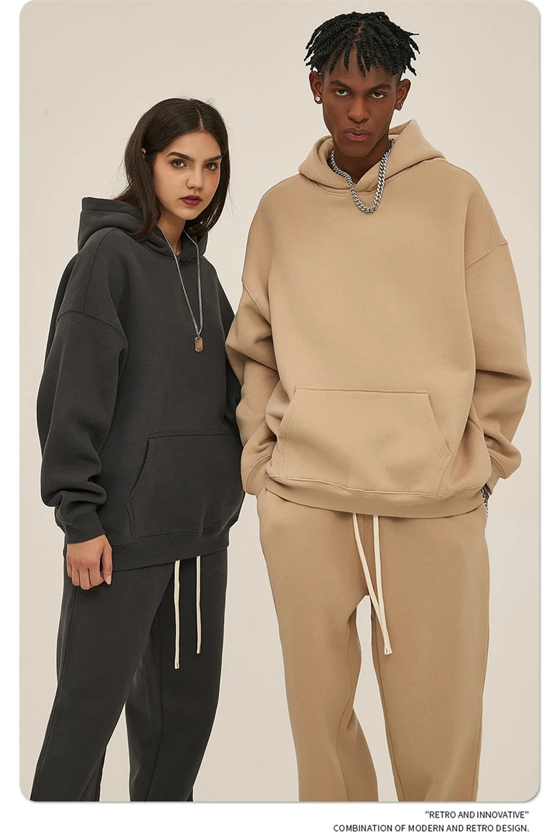 Cortez Blank Hoodie|Streetwear Oversized Vintage Casual Wear-Coordom