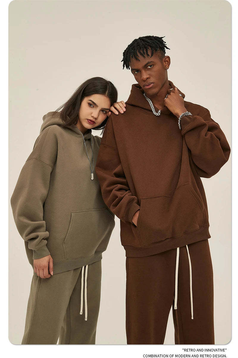 Cortez Blank Hoodie|Streetwear Oversized Vintage Casual Wear-Coordom
