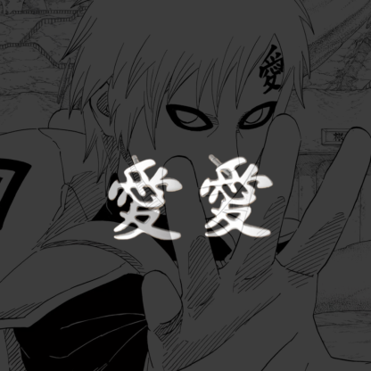 Gaara "Love" Kanji Earrings, Naruto InspiredStainless Steel Studs, Japanese AnimeStreetwear Jewelry for Men Women, Gift forOtaku Fans-Coordom