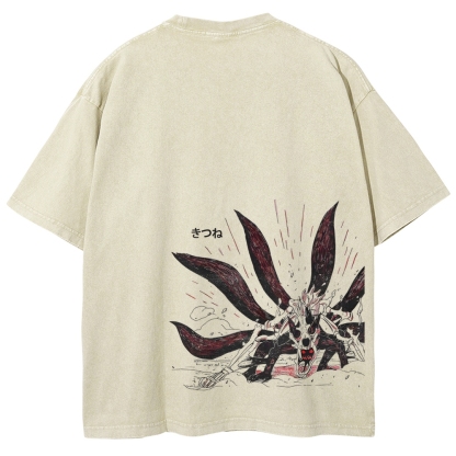 NARUTO Unisex Fit Washed T-Shirt-Coordom
