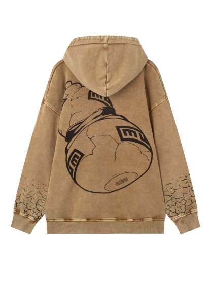 GAARA ACID WASH HOODIE-Coordom