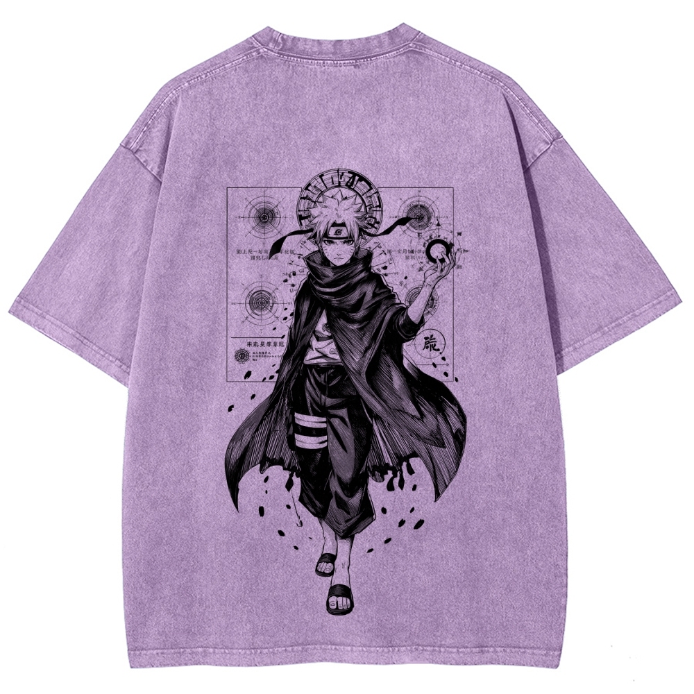 Naruto Unisex Fit Washed T-Shirt 2508017073-Coordom