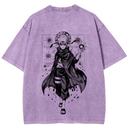 Naruto Unisex Fit Washed T-Shirt 2508017073-Coordom