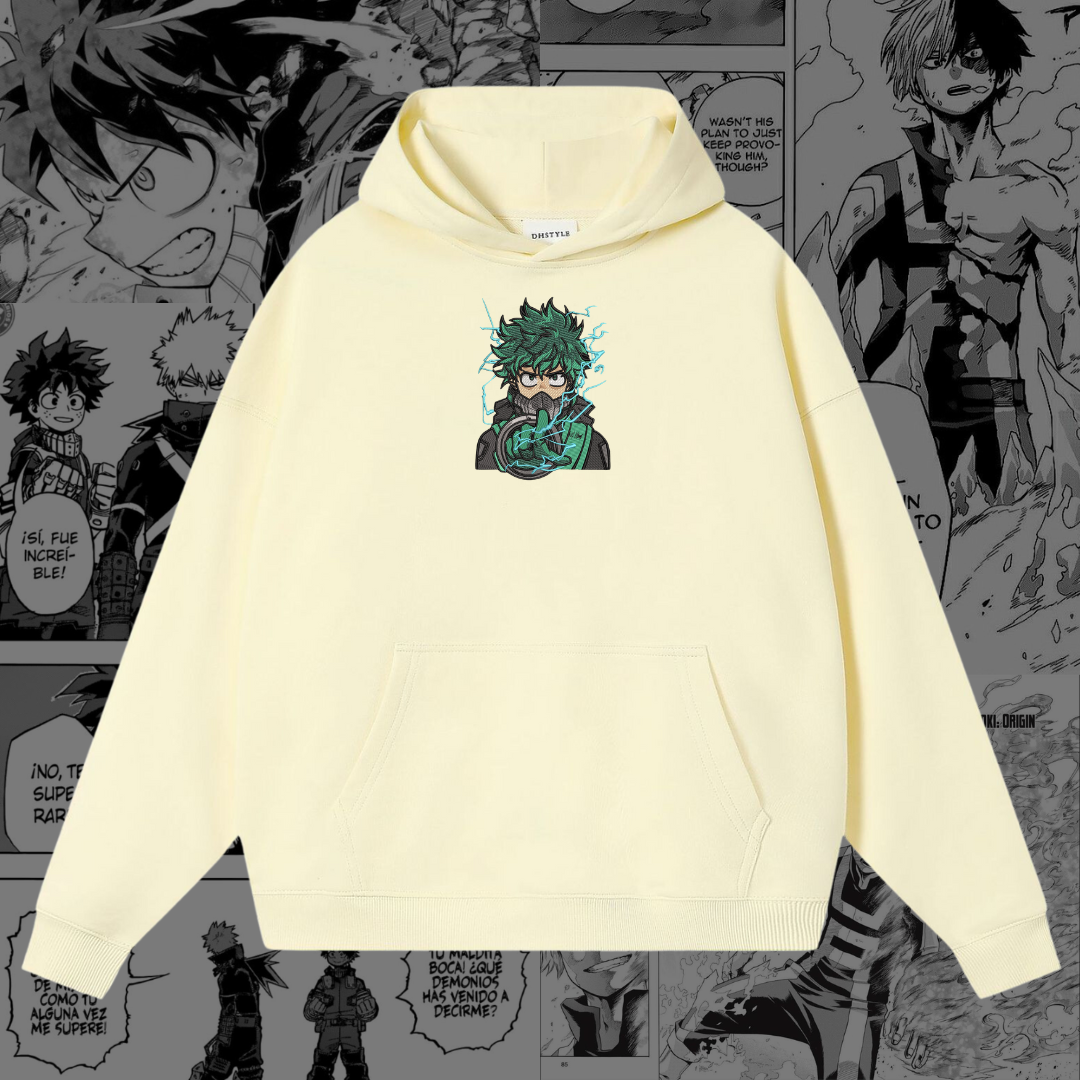 Midoriya Embroidered Hoodie | My Hero Academia Inspired-Coordom
