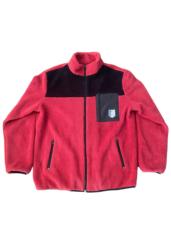 Rose Red Titans Sherpa Fleece Jacket-Coordom