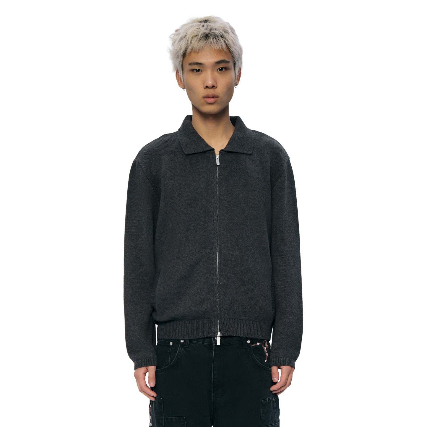 "blossom v2" polo zip Knit-Coordom