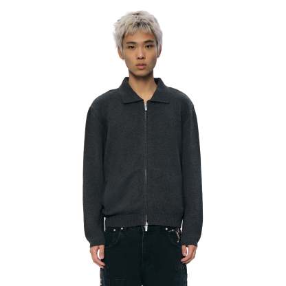 "blossom v2" polo zip Knit-Coordom