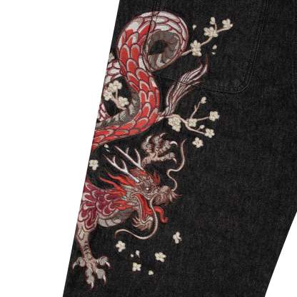 "yakuza" raw Denim black 01-Coordom