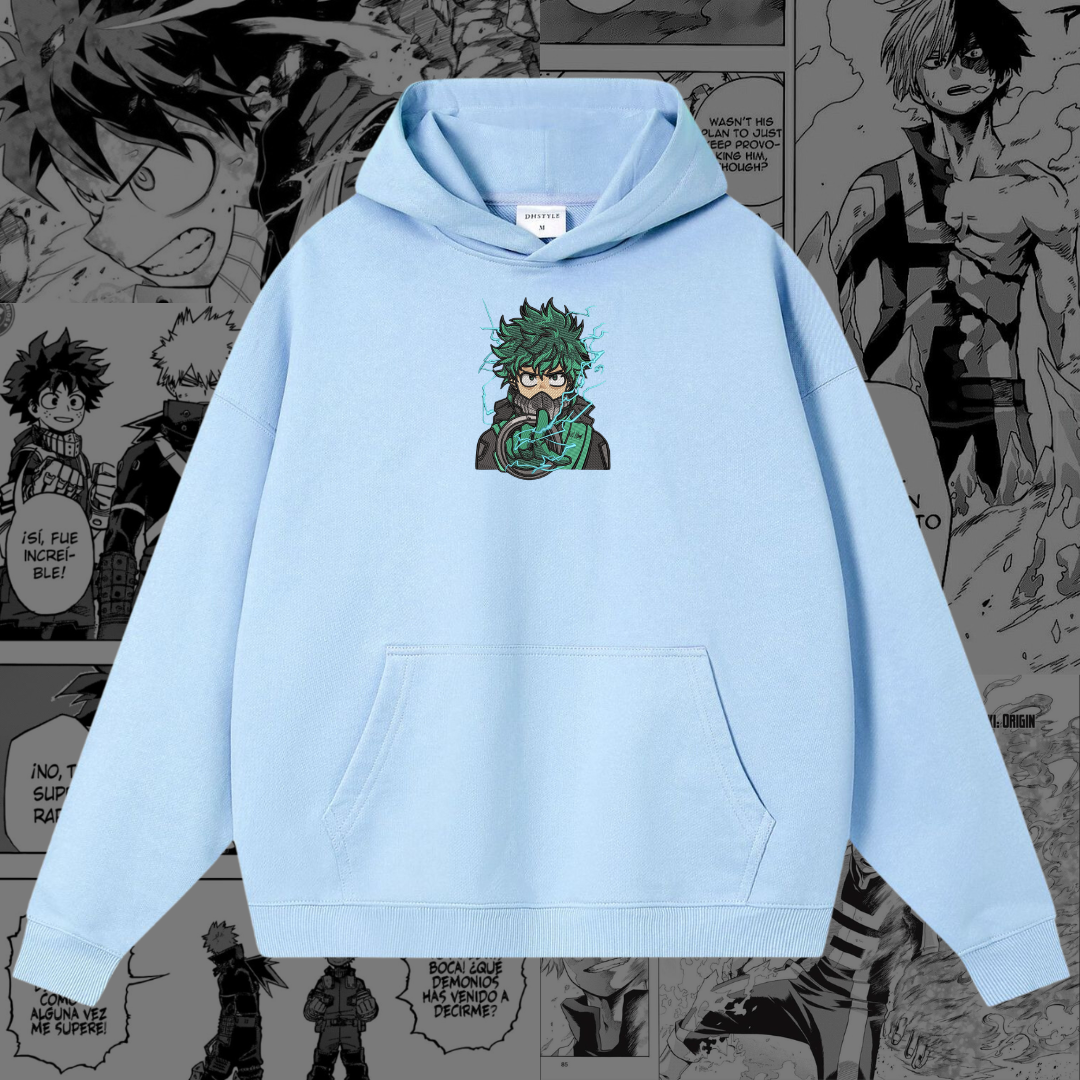 Midoriya Embroidered Hoodie | My Hero Academia Inspired-Coordom