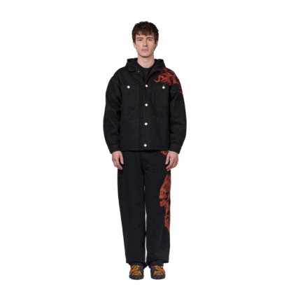 "hellboy" denim Jacket black-Coordom