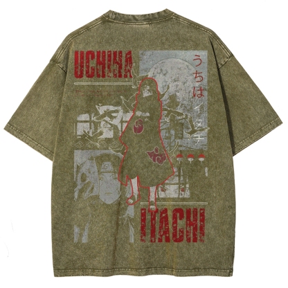 Naruto Unisex Fit Washed T-Shirt 2502003554-Coordom