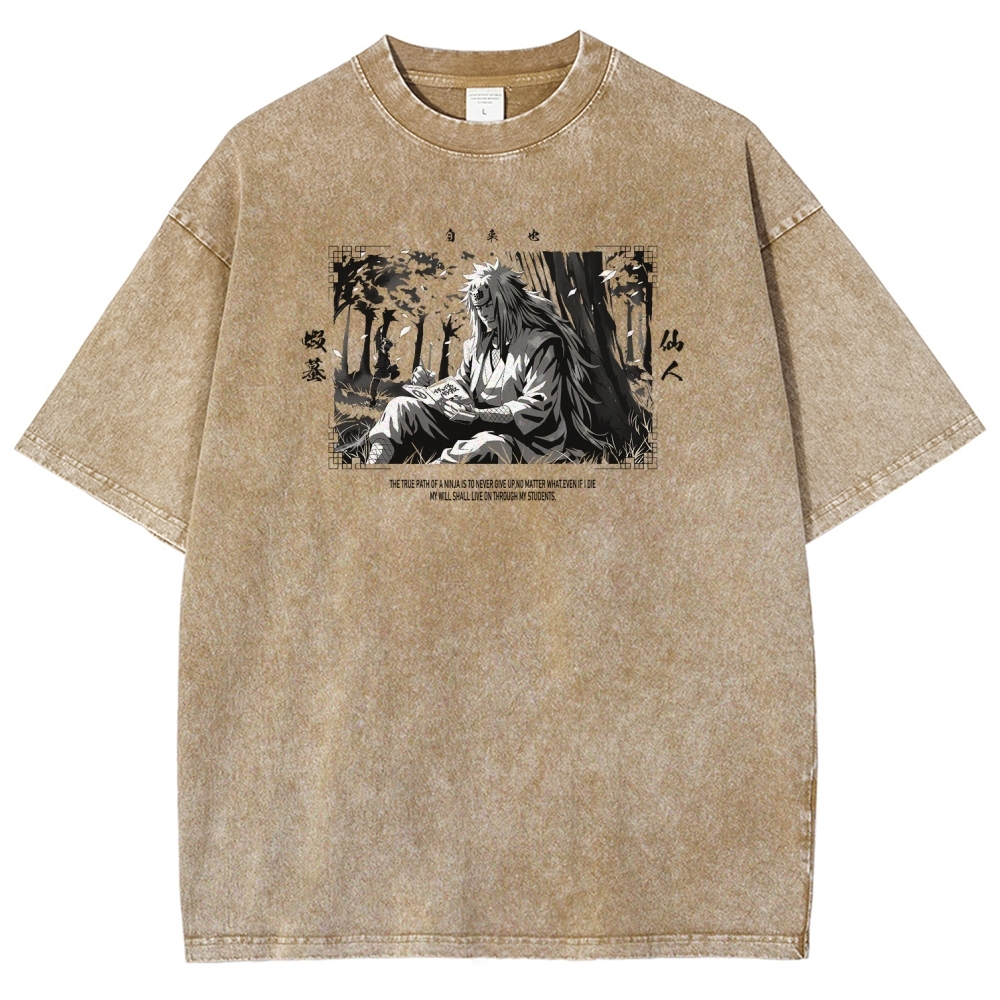 Jiraiya Unisex Fit Washed T-Shirt 2510008383-Coordom