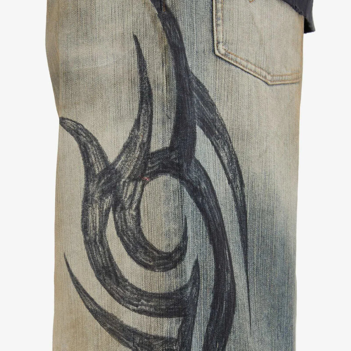 Faded Tribal Jeans-Coordom