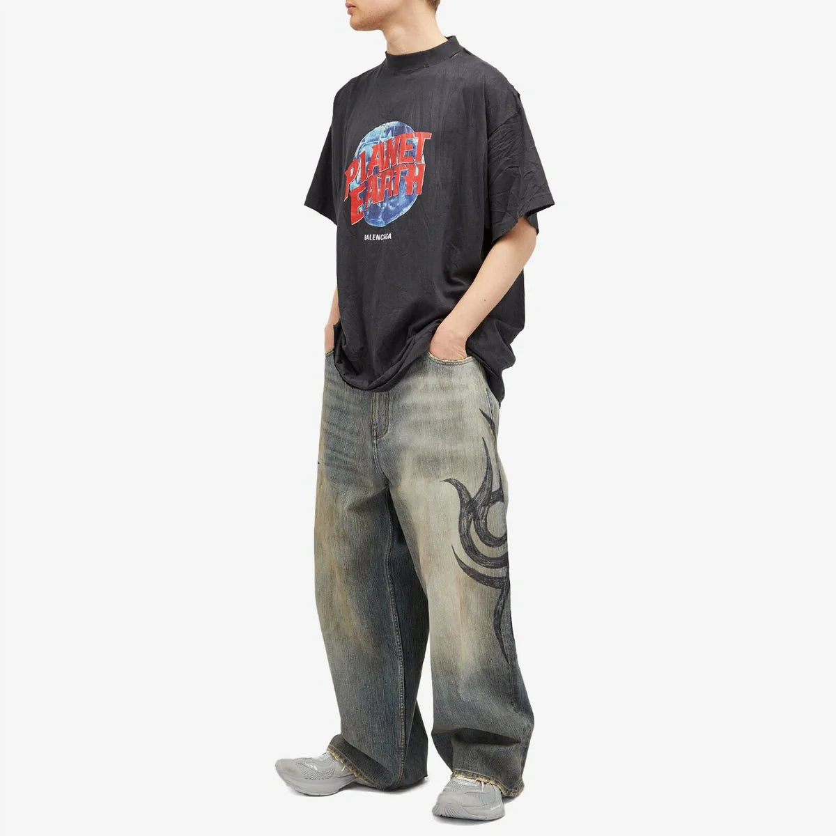 Faded Tribal Jeans-Coordom
