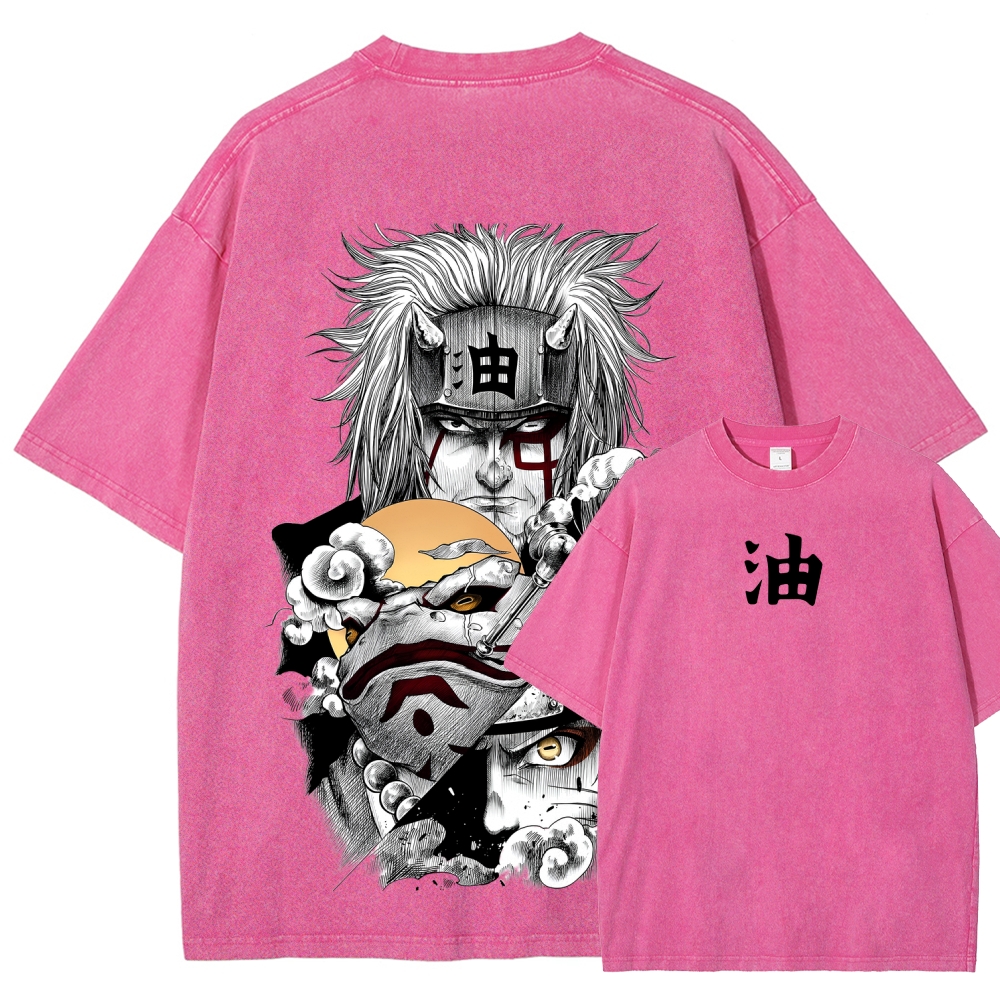 Naruto Unisex Fit Washed T-Shirt 2508017672-Coordom