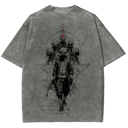 Naruto Unisex Fit Washed T-Shirt 2508017087-Coordom