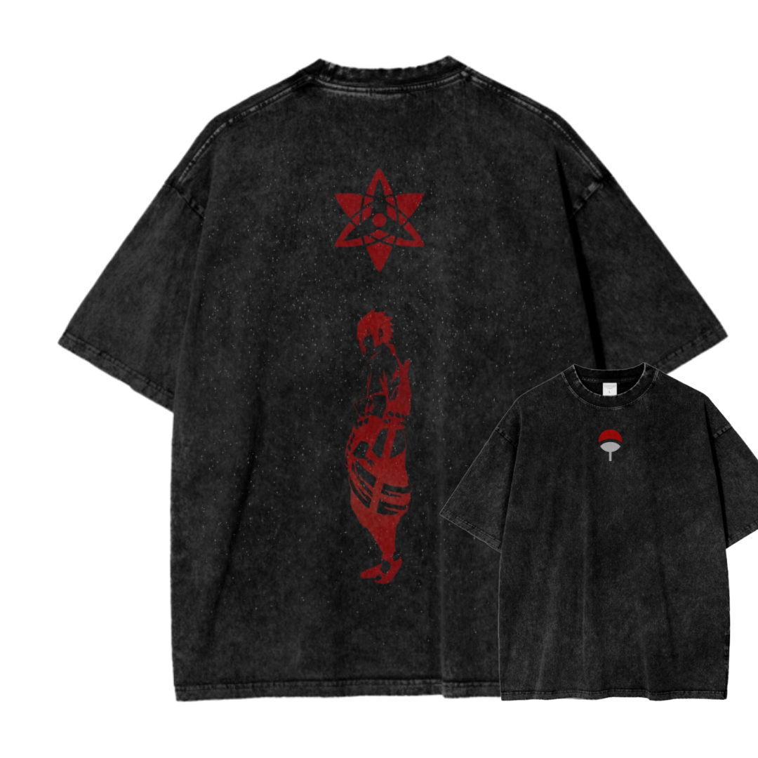 SASUKE V STREETWEAR WASH TEE-Coordom