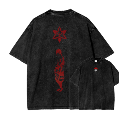 SASUKE V STREETWEAR WASH TEE-Coordom