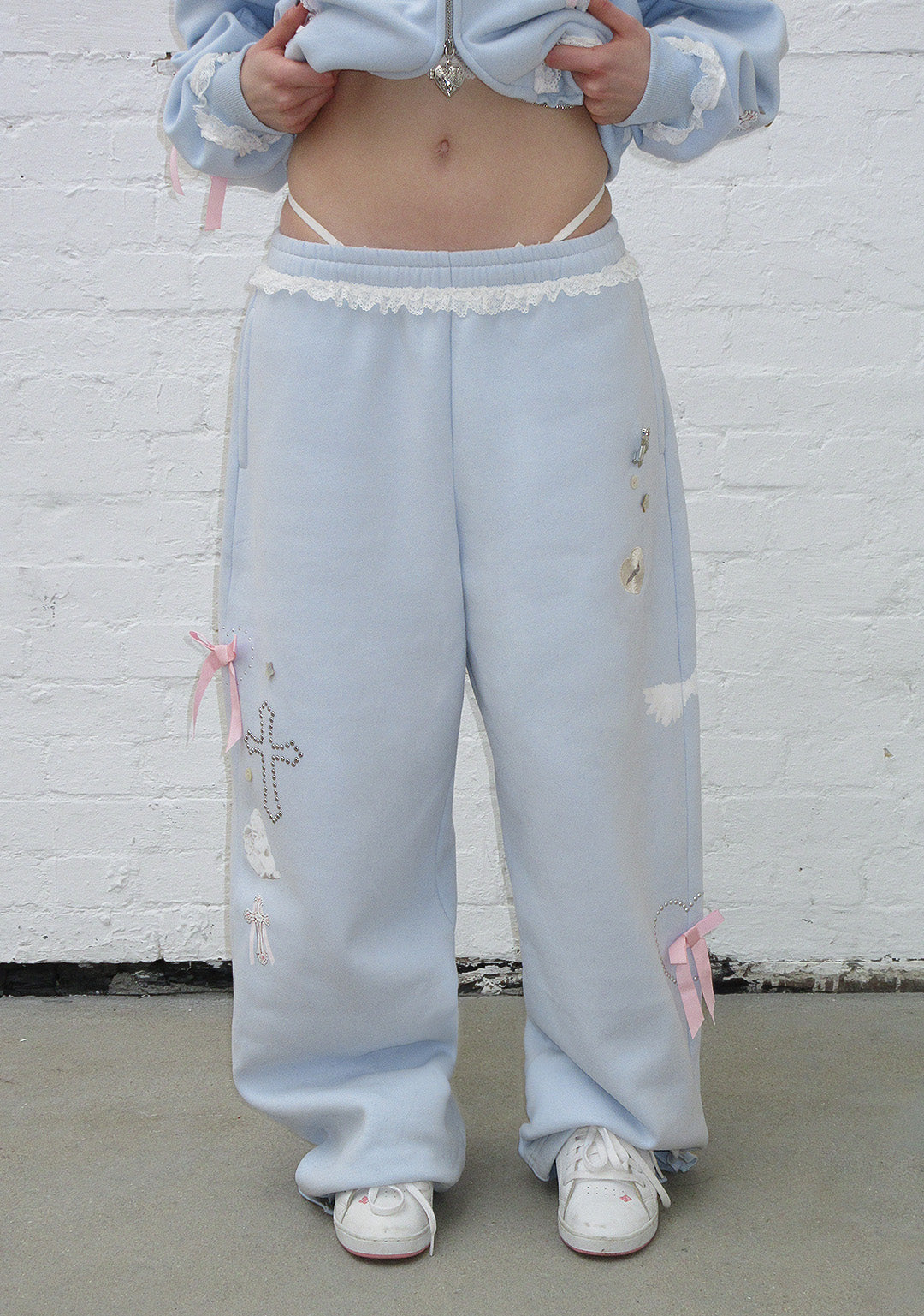 WHISPER OVERSIZED SWEATPANTS BABY BLUE-Coordom
