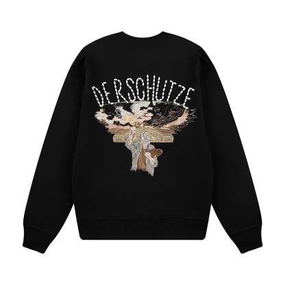 "awakening" Crewneck black 01-Coordom