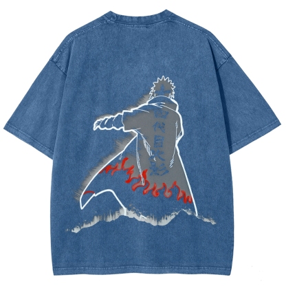 Naruto Unisex Fit Washed T-Shirt 2508023596-Coordom