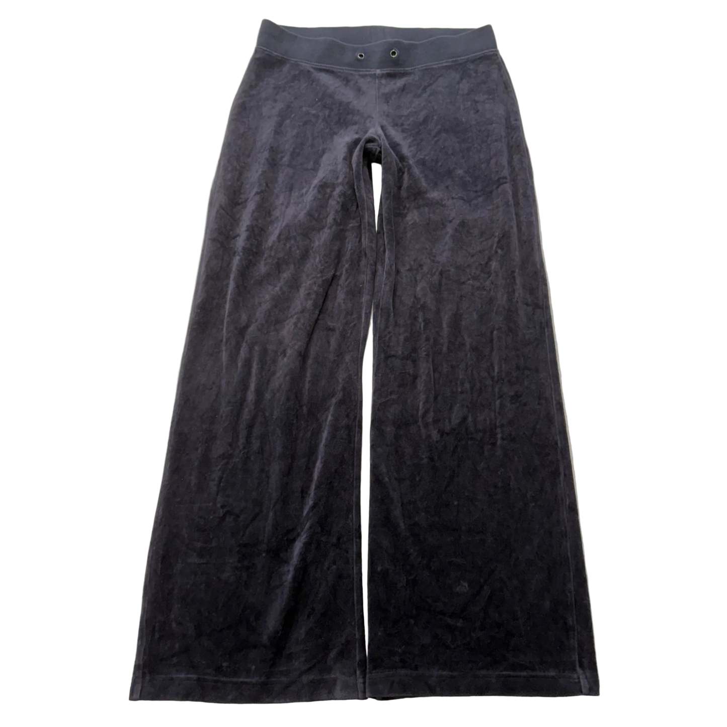 Vintage Juicy Couture Women's Charcoal Velour Flared Wide Leg Track Pant Size S-Coordom