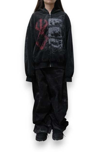 ECLIPSE ZIPUP (BLACK)-Coordom