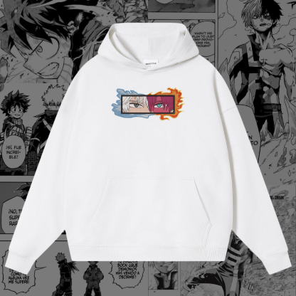 Shoto Todoroki Embroidered Hoodie | My Hero Academia Inspired-Coordom