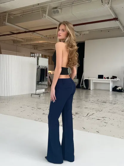 Livia low waist trousers (Buy 2 Free Shipping）-Coordom